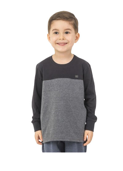CAMISETA MANGA LONGA - INFANTIL - MASCULINO - TAMANHO 1 AO 3 # 10484 - SBA