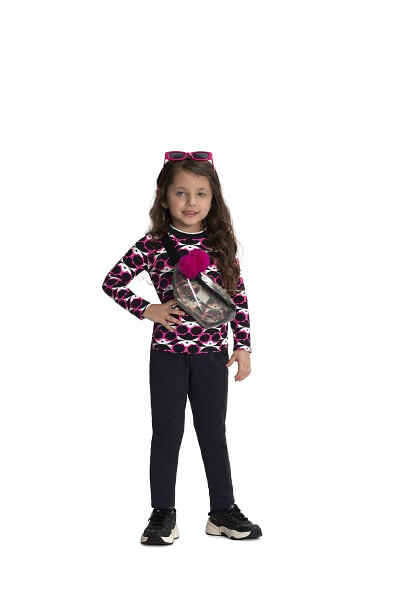 BLUSA INFANTIL - FEMININA - TAMANHO 4 AO 10 # 67932 - LUNENDER ALAKAZOO