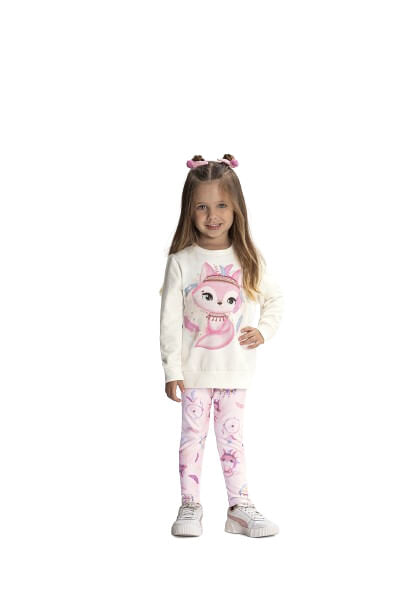 CONJUNTO INFANTIL - FEMININO - TAMANHO 4 AO 10 # 67945 - LUNENDER ALAKAZOO