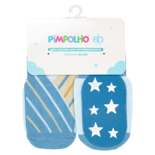 MEIA ANTIDERRAPANTE - MASCULINO - TAMANHO 16 A 20 # 0009897 - PIMPOLHO