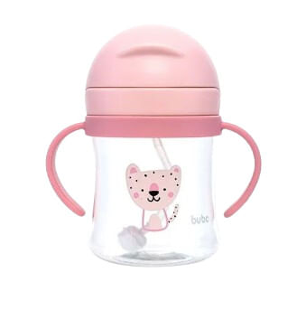 COPO COM CANUDO ONCINHA - 250ML # 18107 - BUBA