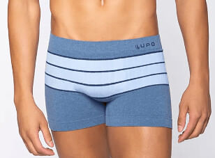 CUECA BOXER SEM COSTURA - TAMANHO P AO GG # 00663-041 - LUPO