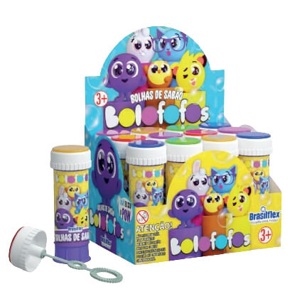 BOLHA COM JOGO BOLOFOFOS 60ML - 12 UNIDADES # 834919 - GALA PAIS&FILHOS