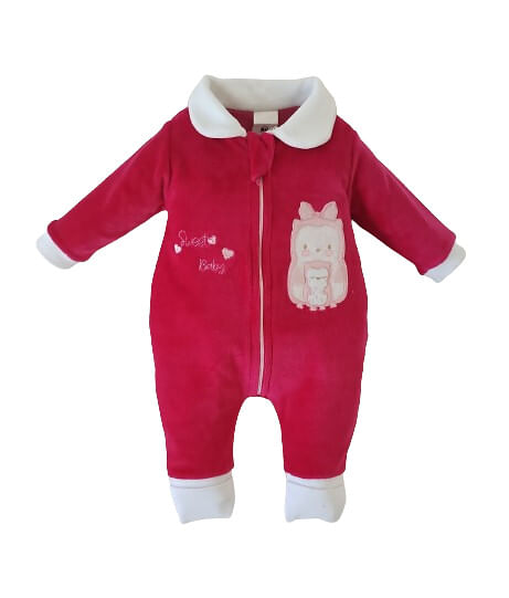 MACACÃO LONGO PLUSH - TAMANHO RN AO G # 20513 - BUM CALABUM