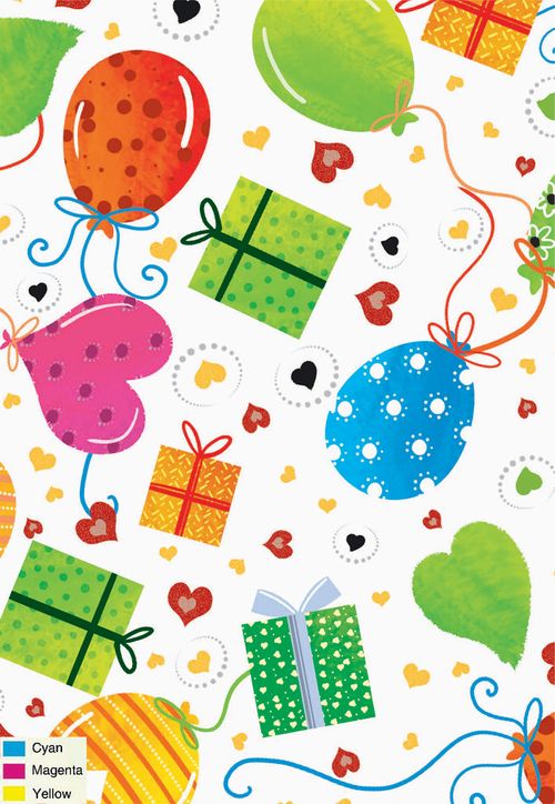 SAQUINHO PARA PRESENTE - 30X45 - BALOONS - 50 UNIDADES #1200-136 - GALA PAIS & FILHOS