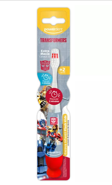 ESCOVA DE DENTES INFANTIL - TRANSFORMES # 2718 - POWERDENT