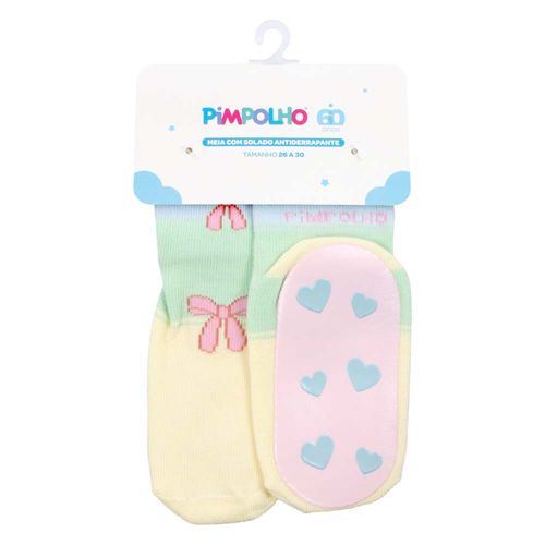 MEIA ANTIDERRAPANTE - FEMININO - TAMANHO 26 A 30 #0300161 - PIMPOLHO PRODUTOS INFANTIS LTDA..