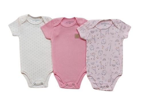 KIT BODY MANGA CURTA - 3 UNIDADES -TAMANHO RN AO G #0402022 - ESTILINHO