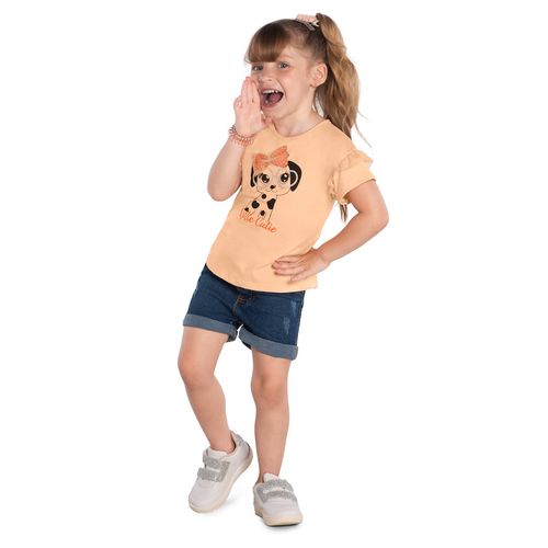 CAMISETA INFANTIL - FEMININA - TAMANHO 4 AO 8 # 1000218 - KYLY