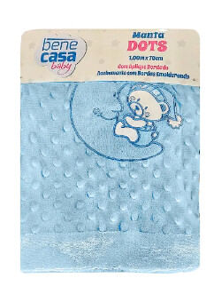 MANTA DOTS - COM APLIQUE BORDADO # 18.03.0013 - BENE CASA BABY