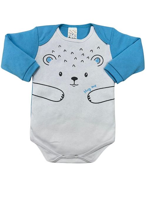 KIT BODY MANGA LONGA - MASCULINO - 3 UNIDADES - TAMANHO RN AO EG # 8506 - PETUTINHA