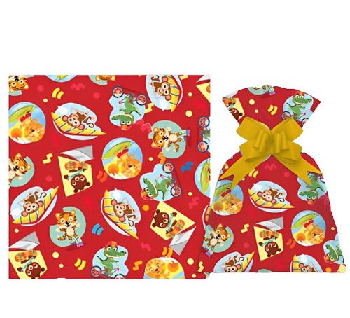 SAQUINHO PARA PRESENTE - 20X29 - ESPORTE ANIMAL - 50 UNIDADES #1199-279 - GALA PAIS & FILHOS