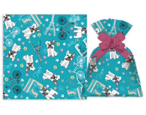 SAQUINHO PARA PRESENTE - 20X29 - BULDOGUE - 50 UNIDADES #1199-275