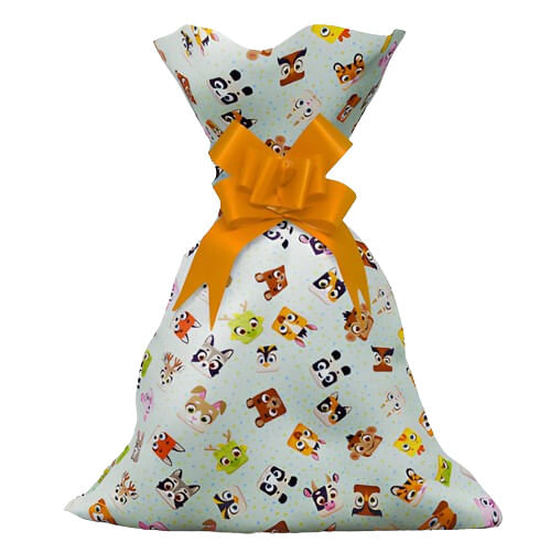 SAQUINHO PARA PRESENTE - 30X45 - ANIMAL TOY - 50 UNIDADES #1200-278 - GALA PAIS & FILHOS