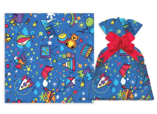 SAQUINHO PARA PRESENTE - 30X45 - SPACE KIDS - 50 UNIDADES #1200-280 - GALA PAIS & FILHOS