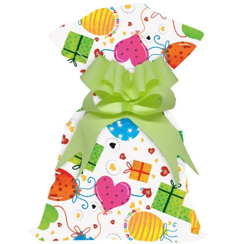 SAQUINHO PARA PRESENTE - 20X29 -  BALOONS - 50 UNIDADES # 1199-136 - GALA PAIS & FILHOS