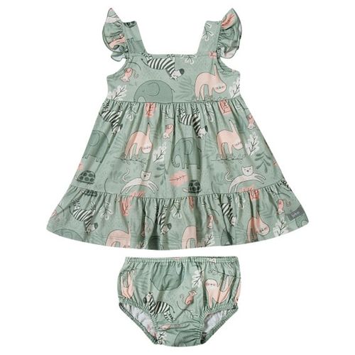 VESTIDO COM CALCINHA  BEBÊ - TAMANHO P AO G #13281129 - TIP TOP