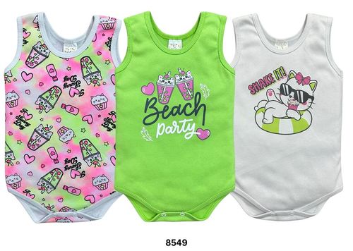 KIT BODY REGATA - FEMININO - 3 UNIDADES -TAMANHO P AO EG # 8549 - PETUTINHA