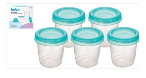 KIT PARA ARMAZENAR LEITE MATERNO - 6 UNIDADES # 18810 - BUBA