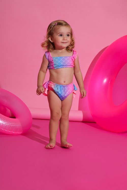 CONJUNTO BIQUINI E CAMISETA - TAMANHO 1 AO 3 # 63057 - EVERLY