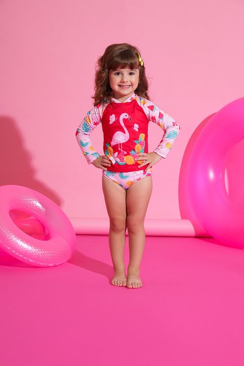 CONJUNTO BIQUINI E CAMISETA - TAMANHO 1 AO 3 # 63074 - EVERLY
