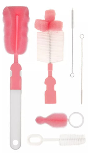 KIT ESCOVA PARA MAMADEIRA , BICO E CANUDO # 7291 - BUBA