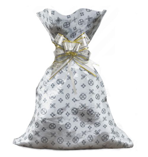SAQUINHO PARA PRESENTE - SILVER - 30X45 - 50 UNIDADES # 1200-636 - GALA PAIS&FILHOS