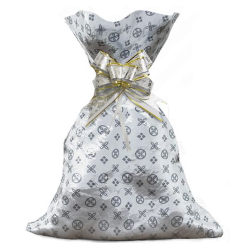 SAQUINHO PARA PRESENTE - SILVER - 25CMX35CM - 50 UNIDADES # 1220-636 - GALA PAIS&FILHOS