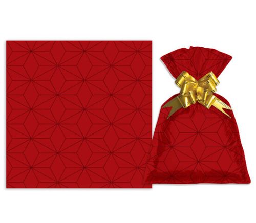 SAQUINHO PARA PRESENTE - 35X53 - CUBOS - 50 UNIDADES # 1221-642 - GALA PAIS&FILHOS