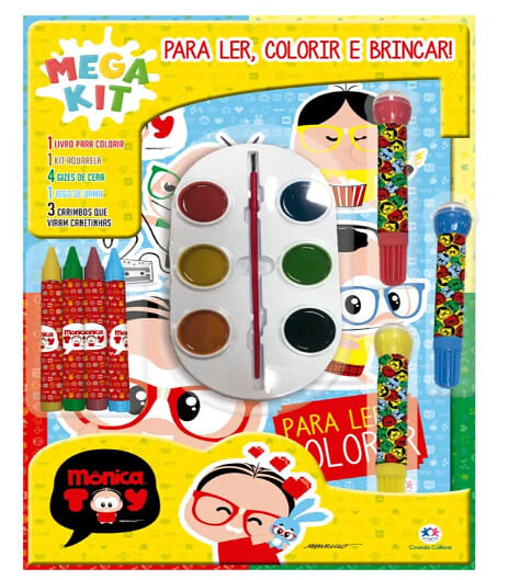 MEGA KIT  LER, COLORIR E BRINCAR - TURMA DA MÔNICA # 05368 - CIRANDA CULTURAL