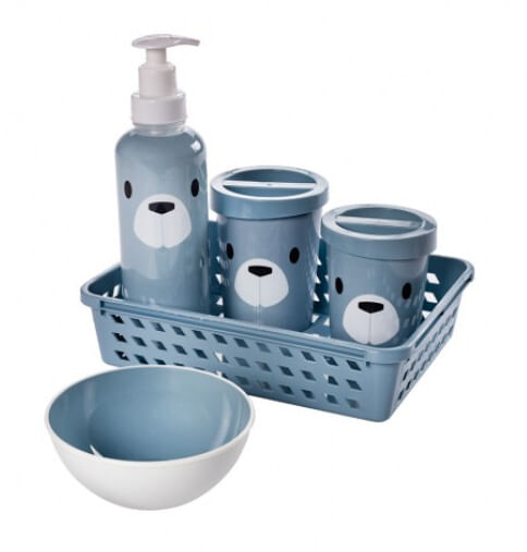 KIT HIGIENE DECORADO- 5 PEÇAS # 16718 - PLASUTIL