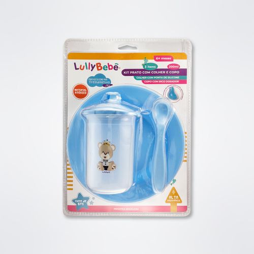 CONJUNTO PRATO COPO E COLHER # 2715 - LULLY BEBÊ
