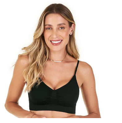 TOP COM BOJO REMOVÍVEL SEM COSTURA - TAMANHO M AO GG #  ZR0300091 - ZEE RUCCI
