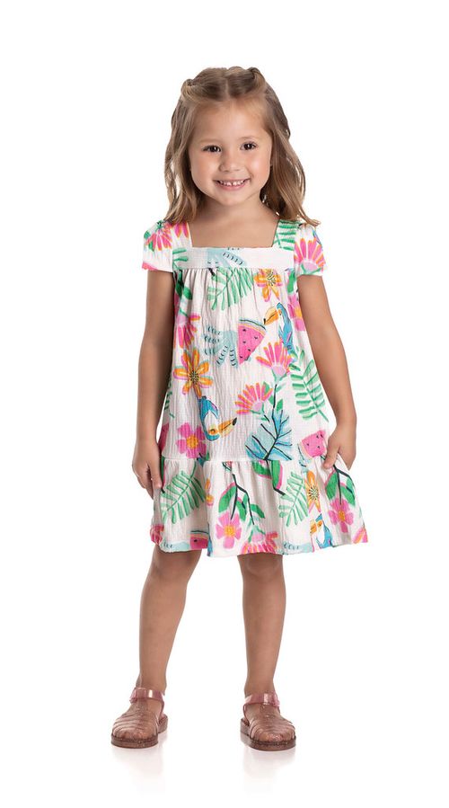 VESTIDO INFANTIL - FEMININO- TAMANHO 1 AO 3 # 1423 -  TMX KIDS&TEENS