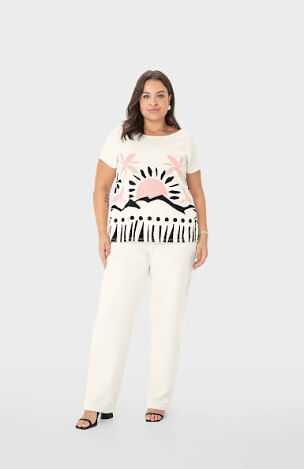 BLUSA TAMANHO G1 AO G3 #1000120923 - MALWEE