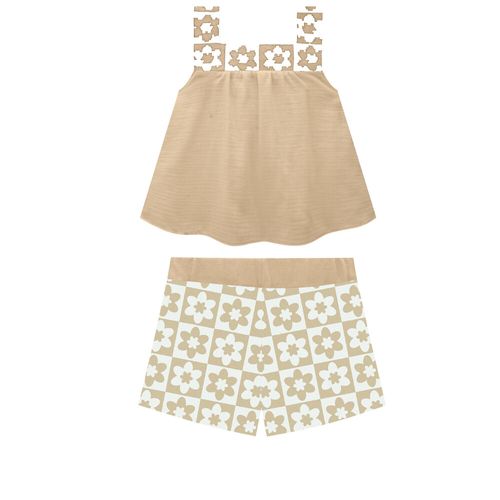 CONJUNTO INFANTIL - FEMININO - TAMANHO 4 AO 8 #2000383  - MILON