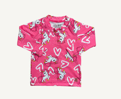 CAMISETA MANGA LONGA UV - FEMININO - TAMANHO 1 AO 3 #P007 - PETUTINHA