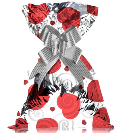 SAQUINHO PARA PRESENTE - 25CMX35CM - AMOROSO - 50 UNIDADES # 1220-848 - GALA PAIS&FILHOS