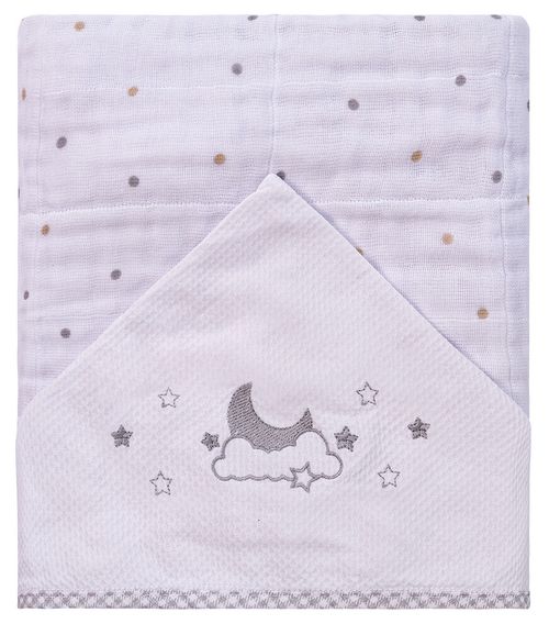 TOALHA DE BANHO SOFT COM CAPUZ DE CENTRO #761056 - BABY JOY