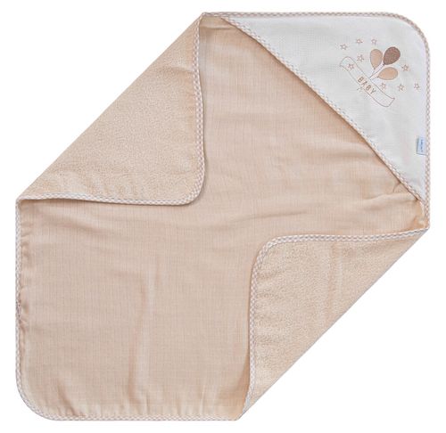 TOALHA DE BANHO COM CAPUZ DE CANTO - FELPA SOFT #760976 - BABY JOY