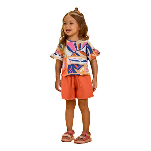 CONJUNTO - FEMININO - INFANTIL - TAMANHO 4 AO 8 # 6000135 - NANAI