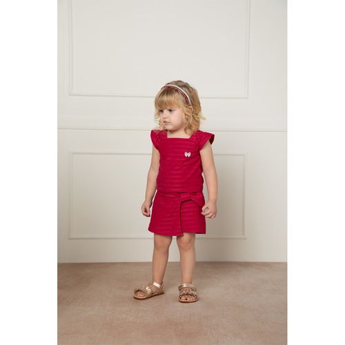 CONJUNTO - FEMININO -  INFANTIL  - TAMANHO 4 AO 8 # 2000539 - MILON