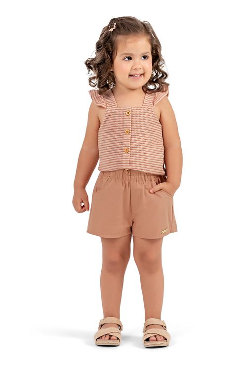 CONJUNTO  INFANTIL - FEMININO - TAMANHO  4 AO 8 # 73199 - ELIAN