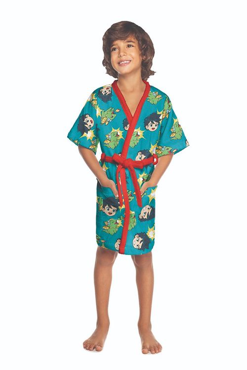 ROUPÃO AVELUDADO - INFANTIL - ANIME - TAMANHO P AO G # 073746 - LEPPER