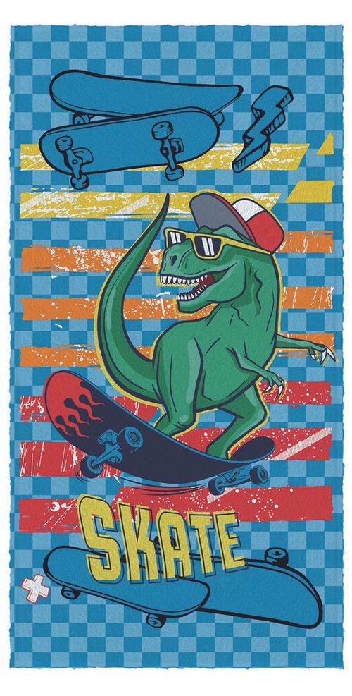 TOALHA DE BANHO FELPUDA - SKATE # 071021 - LEPPER