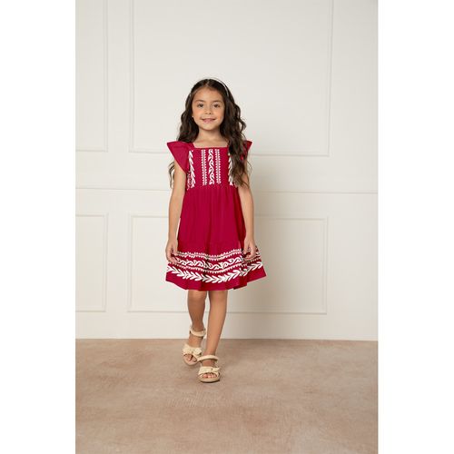 VESTIDO - INFANTIL - TAMANHO 4 AO 8 # 2000650 - MILON