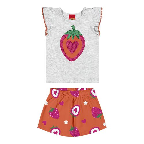 CONJUNTO - FEMININO - INFANTIL - TAMANHO 2 AO 3 # 1000523 - KYLY