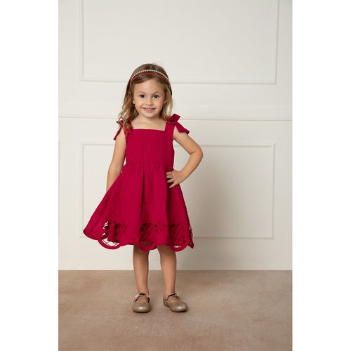 VESTIDO - INFANTIL - TAMANHO 4 AO 8 # 2000423 - MILON