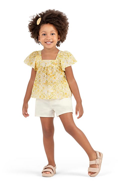 CONJUNTO INFANTIL - FEMININO - TAMANHO  1 AO 3 # 73207 - ELIAN