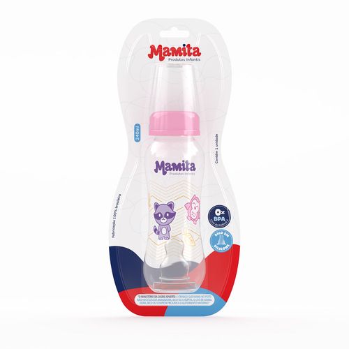 MAMADEIRA DECORADA BICO ANATOMICO 240ML #0242/0 - MAMITA